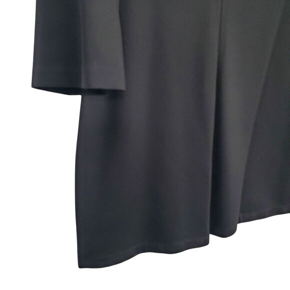 Everlane Size 14 Dress Ponte Knit The Long Sleeve Shift Minimalist Capsule Black - Picture 6 of 10